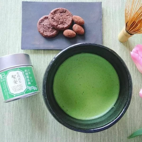 利招園茶舗-JAS-有機抹茶-聖安（綠茶）
